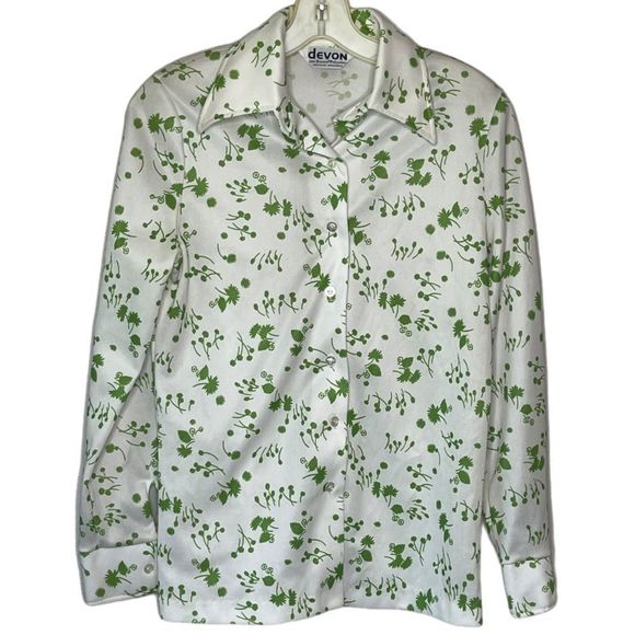 Vintage Devon Polyester Blouse - Picture 1 of 6